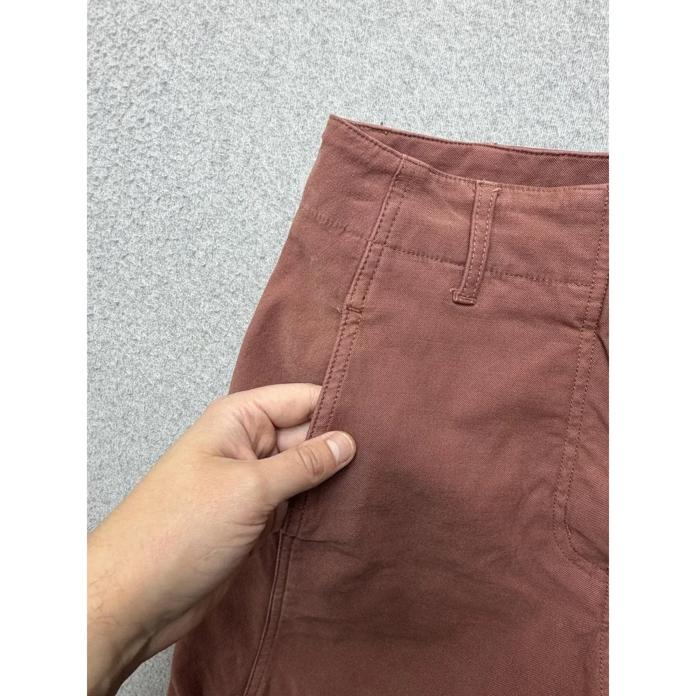 Wilfred Free Pants Womens 4 Brown Twill Wide Leg Chino Stretch Pockets 79439-2